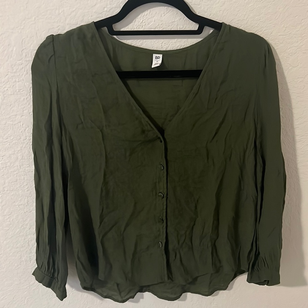 BP light and airy Green long sleeve